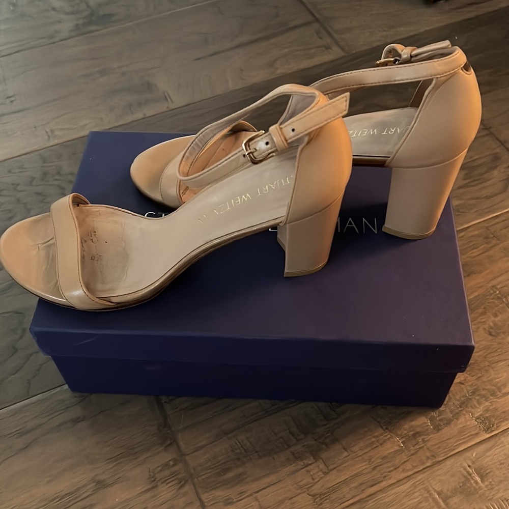 Stuart Weitzman Nearlynude Block Heels - image 5